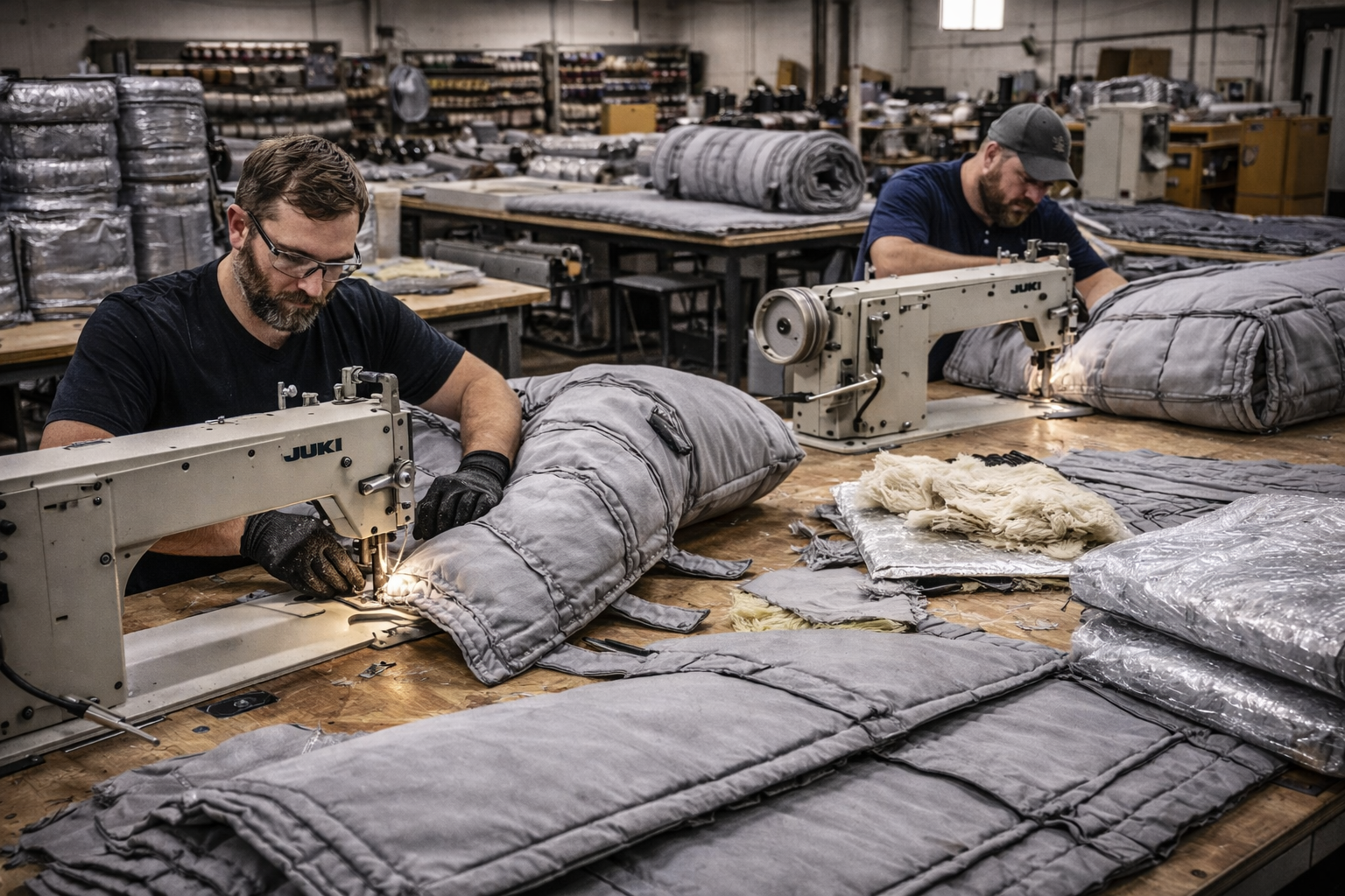 Производственный участок теплоизоляции