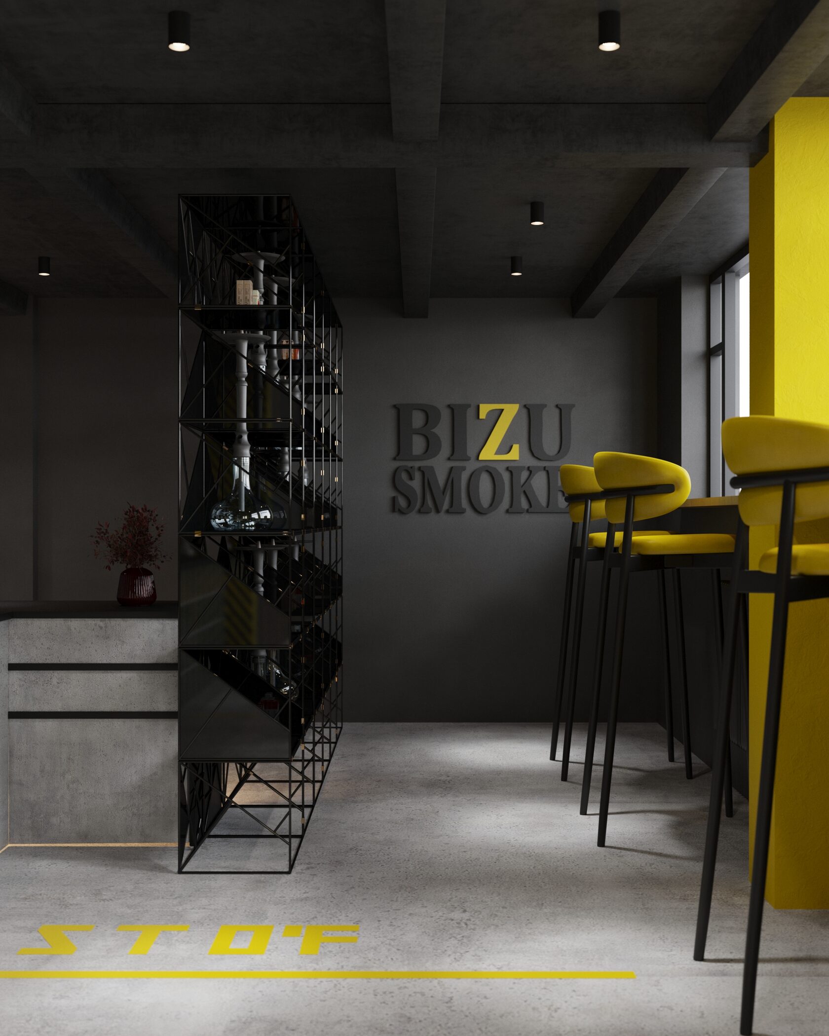 bizu smoke интерьер магазина