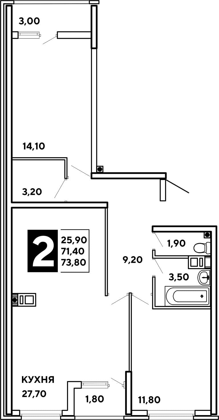 жк самолет краснодар планировка