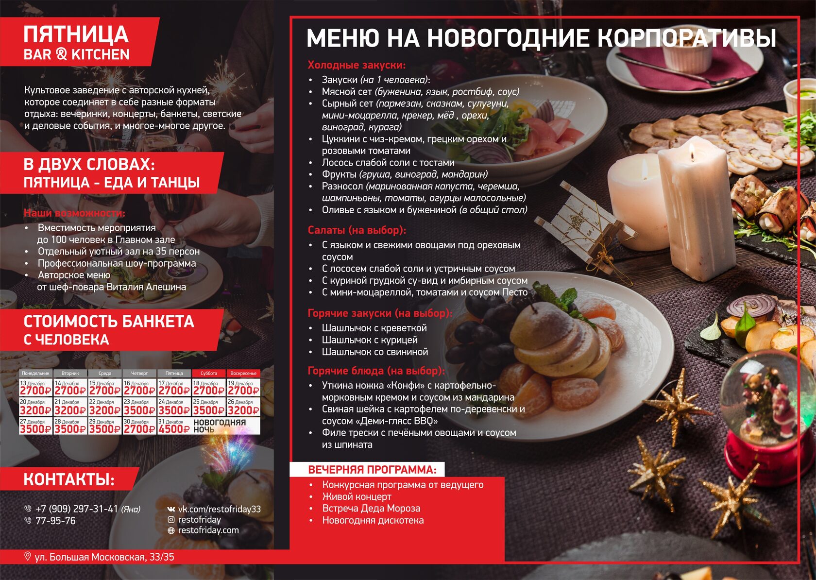 Вконтакте Новогоднее Меню Вконтакте Новогоднее Меню