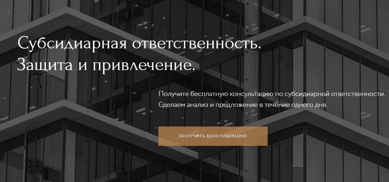 Субсидиарная ответственность. Защита и привлечение
