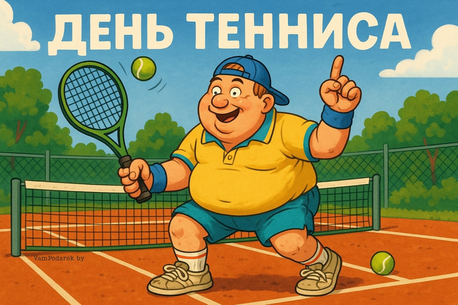 Международный день тенниса – открытка