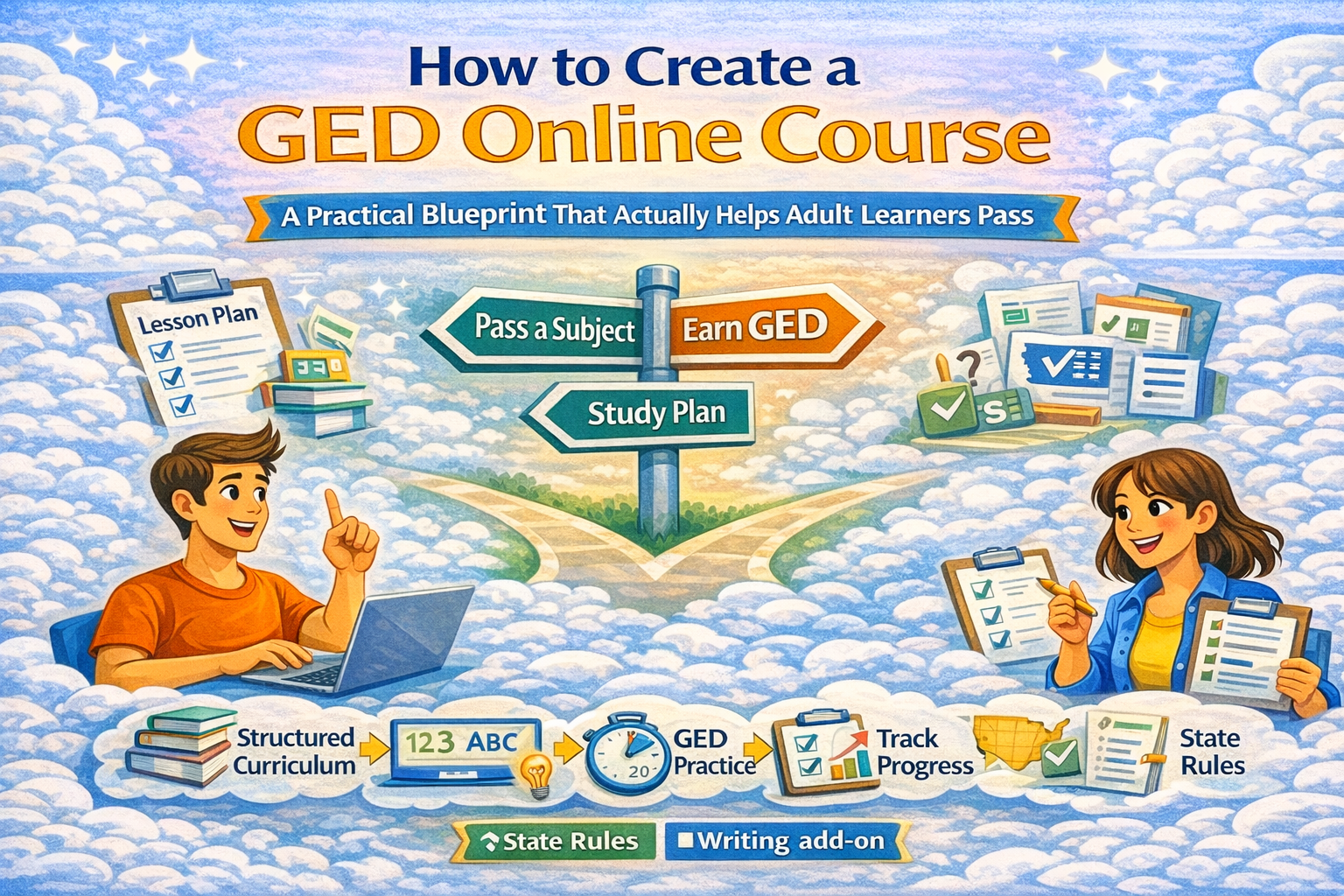How to Create a GED Online Course: A Practical Blueprint That Actually Helps Adult Learners Pass