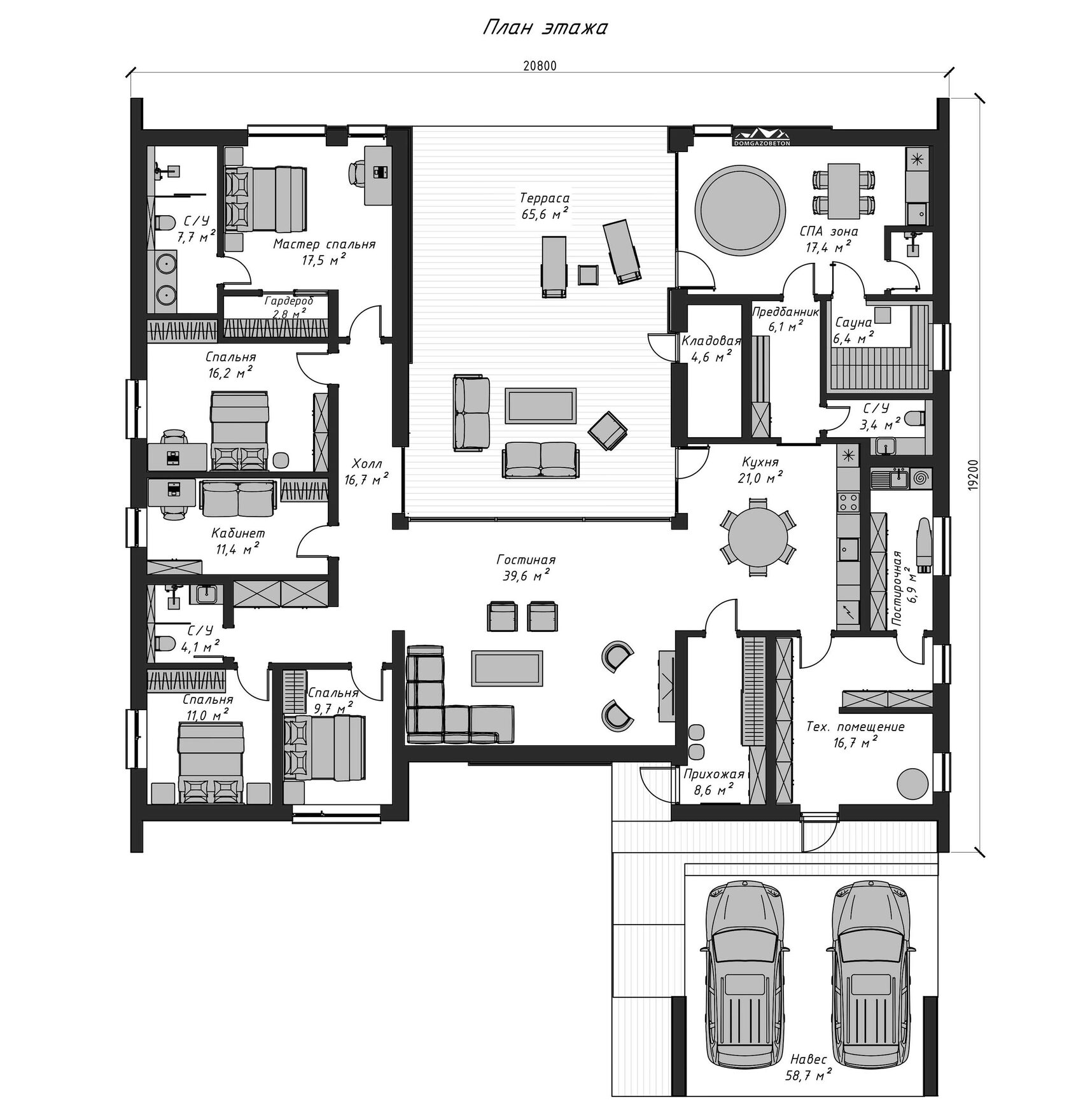Сборный дом в Лабинске планировка