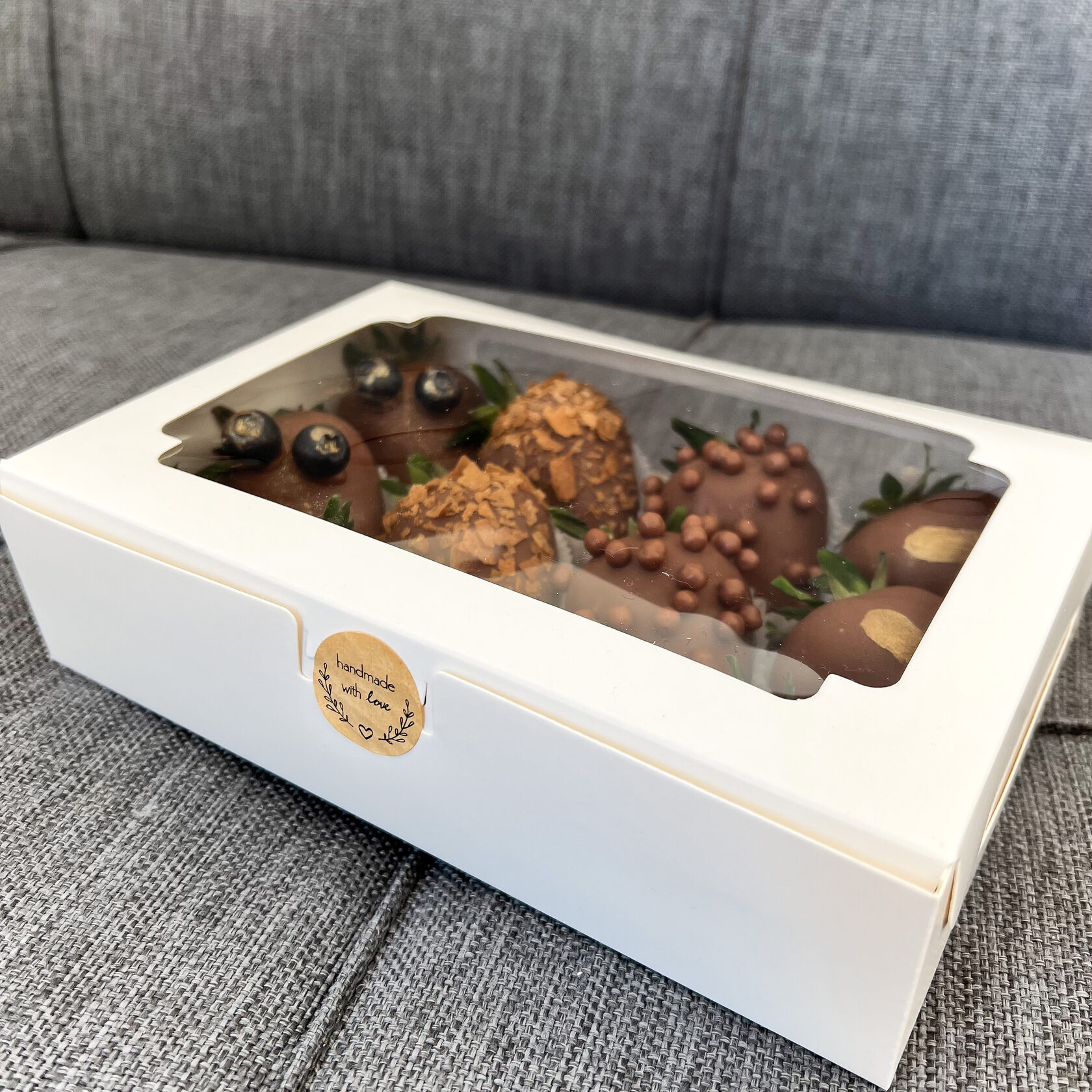 chokoladeovertrukne jordbær