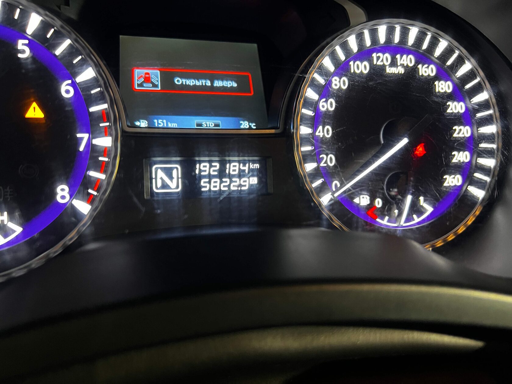 Infiniti JX35 после замены антифриза