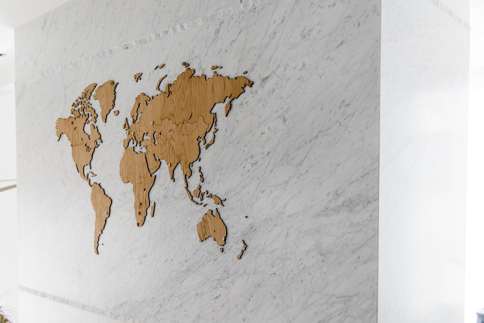 World Map Wall decoration Brown 180 х 108 см