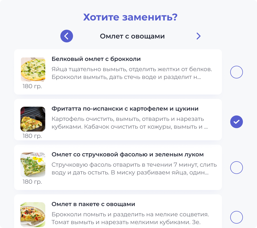 5 столовых ложек меню