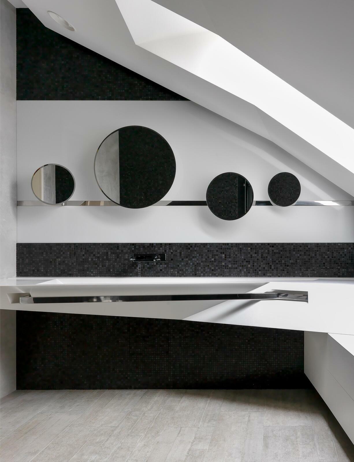 Дизайн санузла Екатерины Фёдоровой, мебель Ekaterina Fedorova Design, смесители Gessi