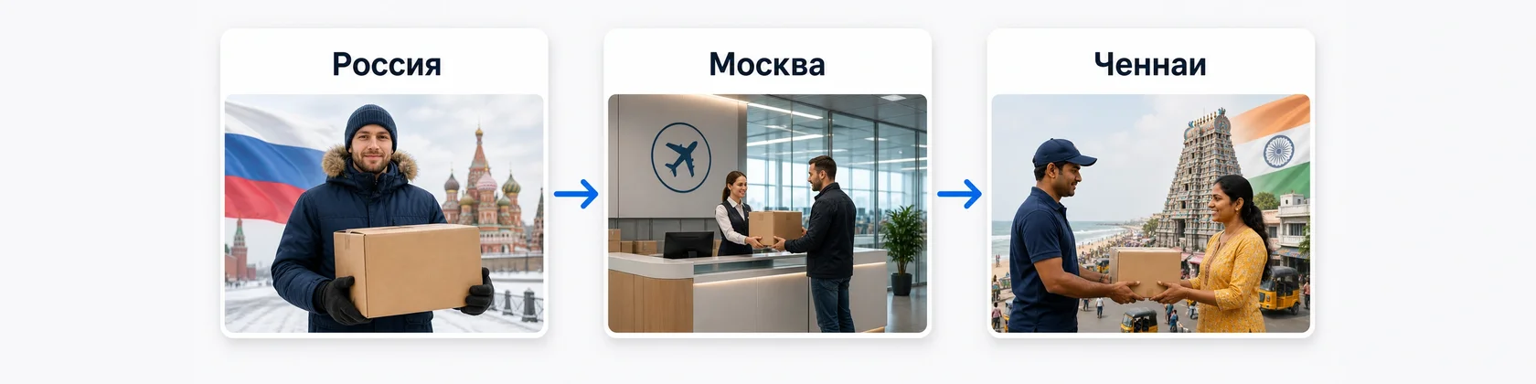 Отправить посылку в Ченнаи из России