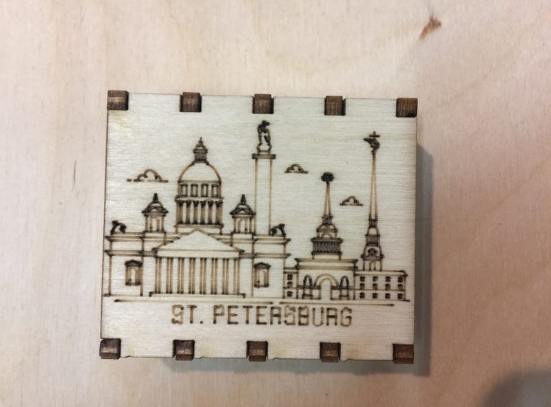 Спички сувенирные на магните города России - Санкт-Петербург