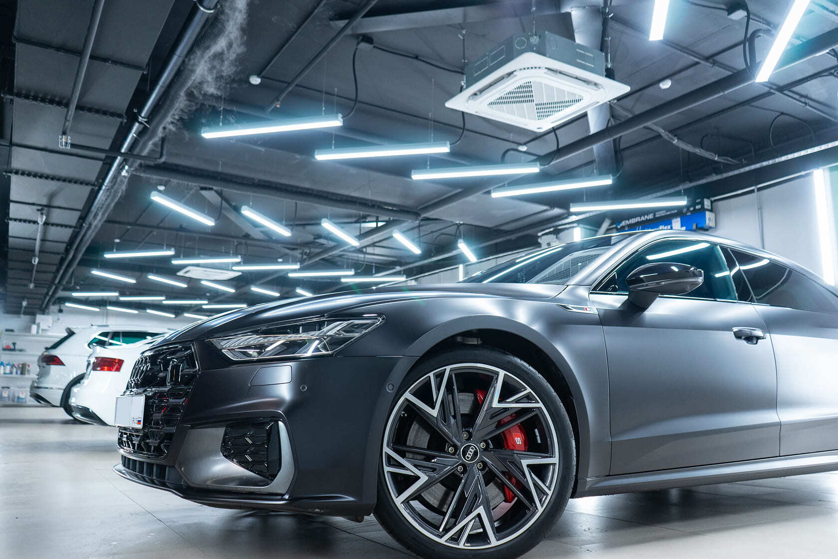 Антихром решетки радиатора Audi в стиле Black Edition