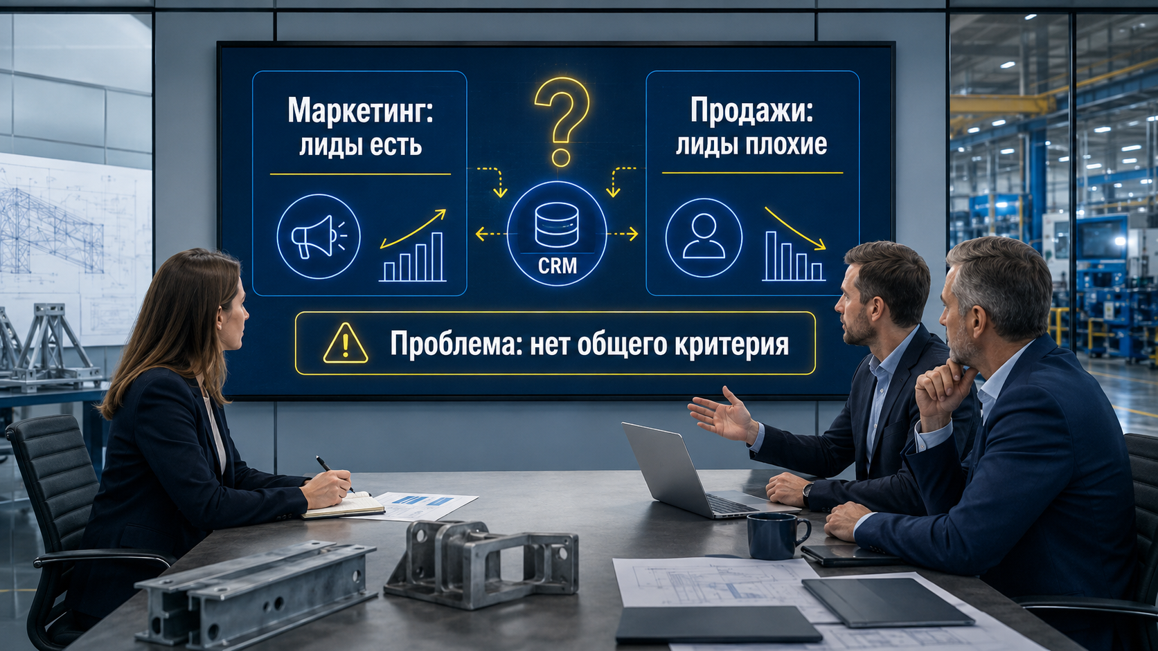 Маркетинг и отдел продаж спорят о качестве лидов в B2B-компании