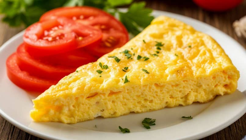 Омлет с творогом, молоком и сыром в духовке