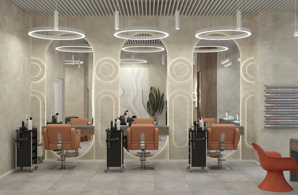 Фото дизайна салона красоты в современном стиле
