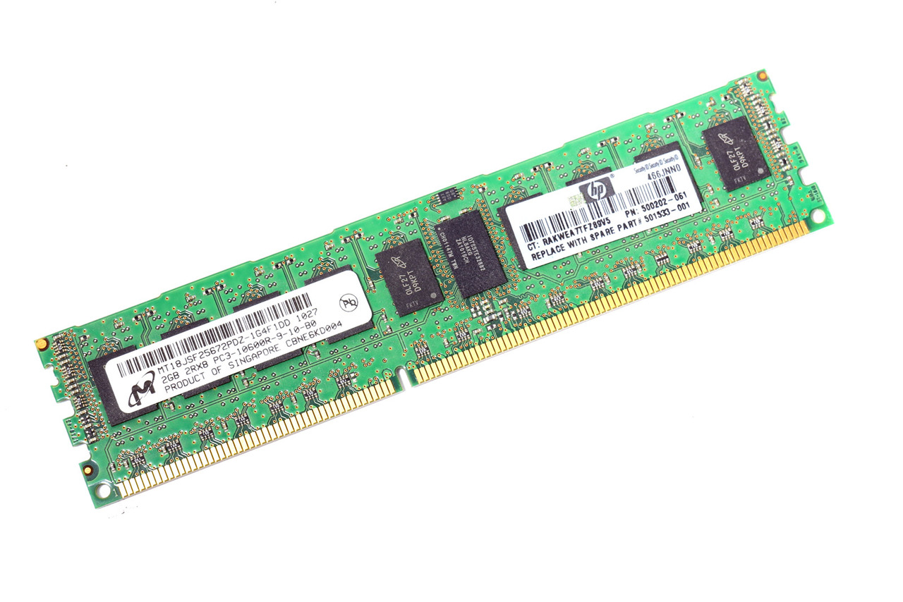 ОЗУ DDR3 ECC Reg Micron 2Rx8 PC3-10600R-9-10-B0 1333Mhz 2Gb