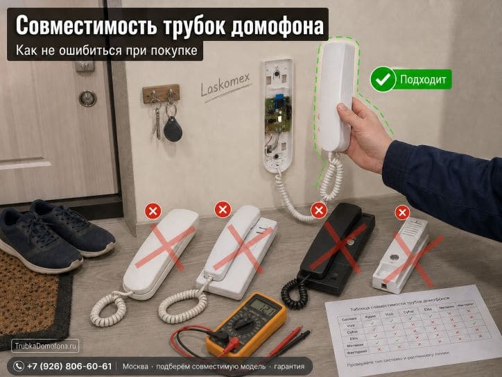 Совместимость трубок домофона: как не ошибиться при покупке