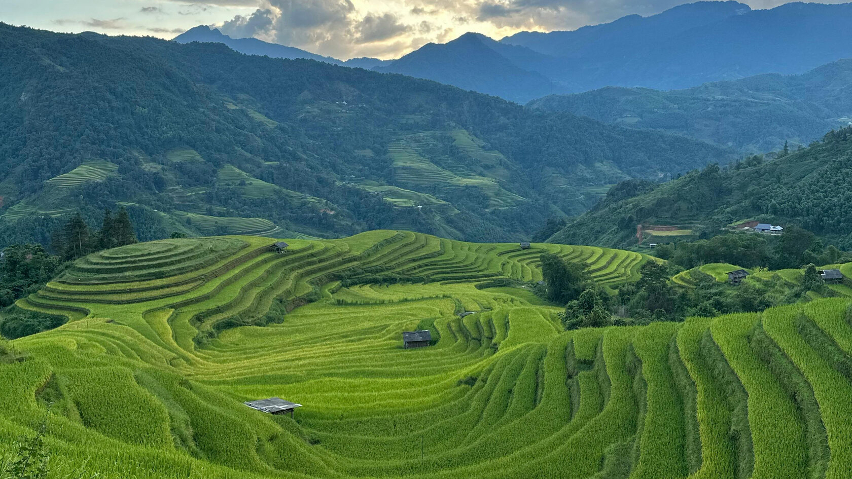 Рисовые террасы Лунцзи. Провинция Гаунси. Китай.