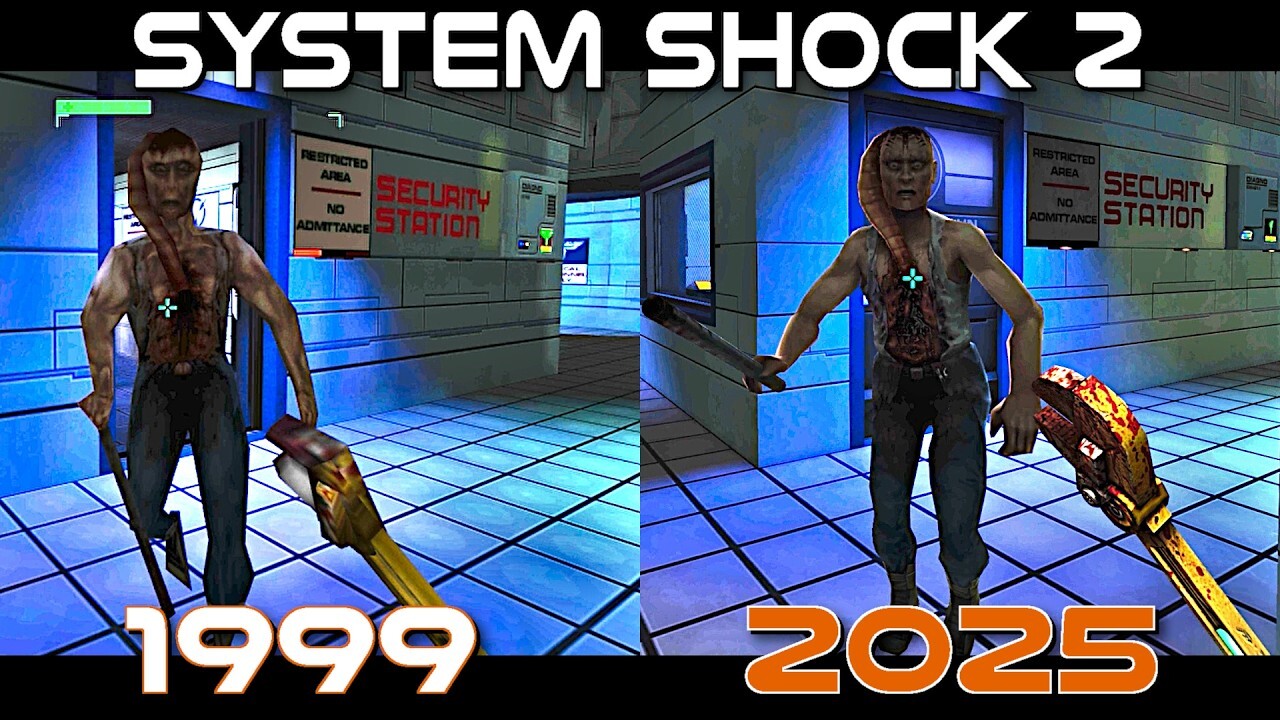 Кроссплатформенный кооператив в System Shock 2: 25th Anniversary Remaster. System Shock 2 - Original vs Remaster (1999 vs 2025). Кооперативное прохождение System Shock 2: 25th Anniversary Remaster с несколькими игроками на станции Von Braun.  