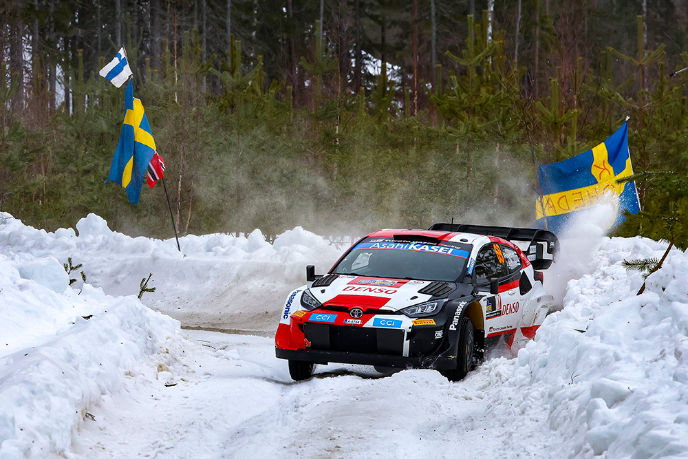 Калле Рованпера и Йонне Халттунен, Toyota GR Yaris Rally1 (A-6764), ралли Швеция 2023/Фото: Toyota Gazoo Racing