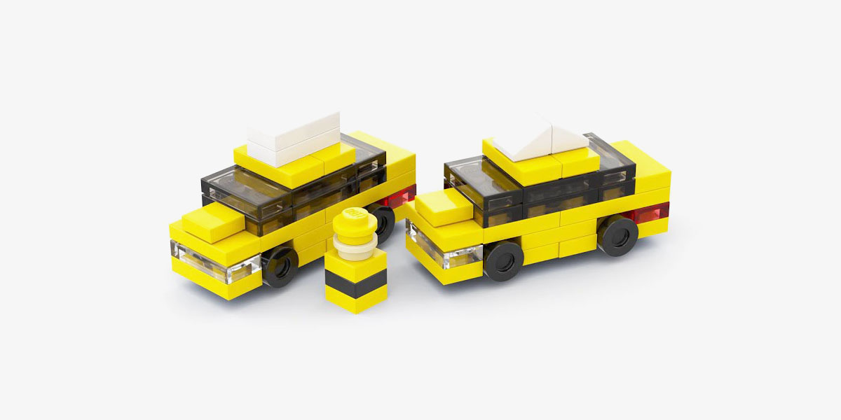 LEGO мини самоделка: Такси (рис. 1)