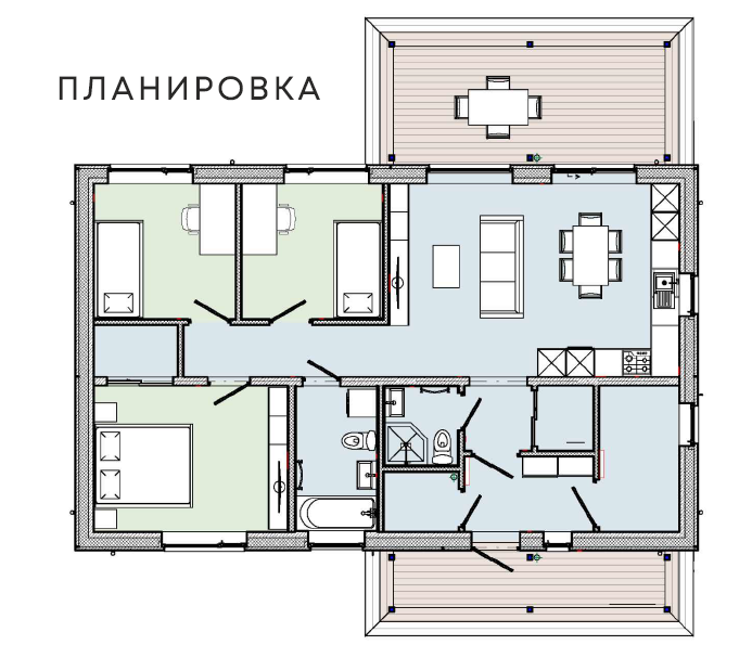 Домокомплекты в Динская планировка Домокомплекты в Динская планировка