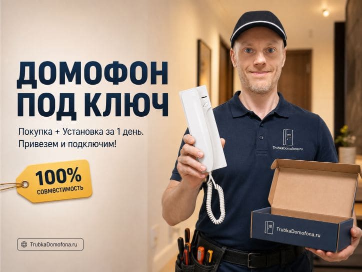 Где купить трубку для домофона в Москве с установкой под ключ