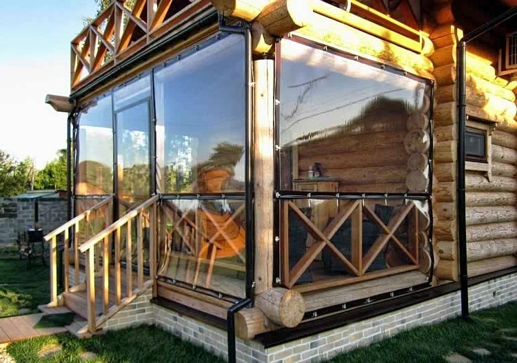 Мягкие окна для террасы