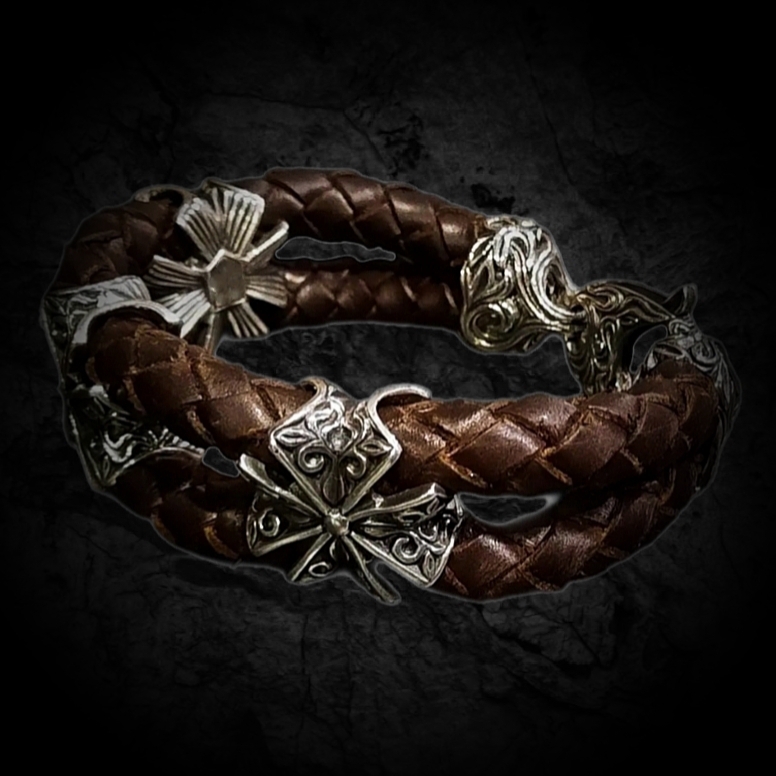 кожаный браслет мужской с серебром, серебро с кожей браслеты, мужской браслет из кожи и серебра