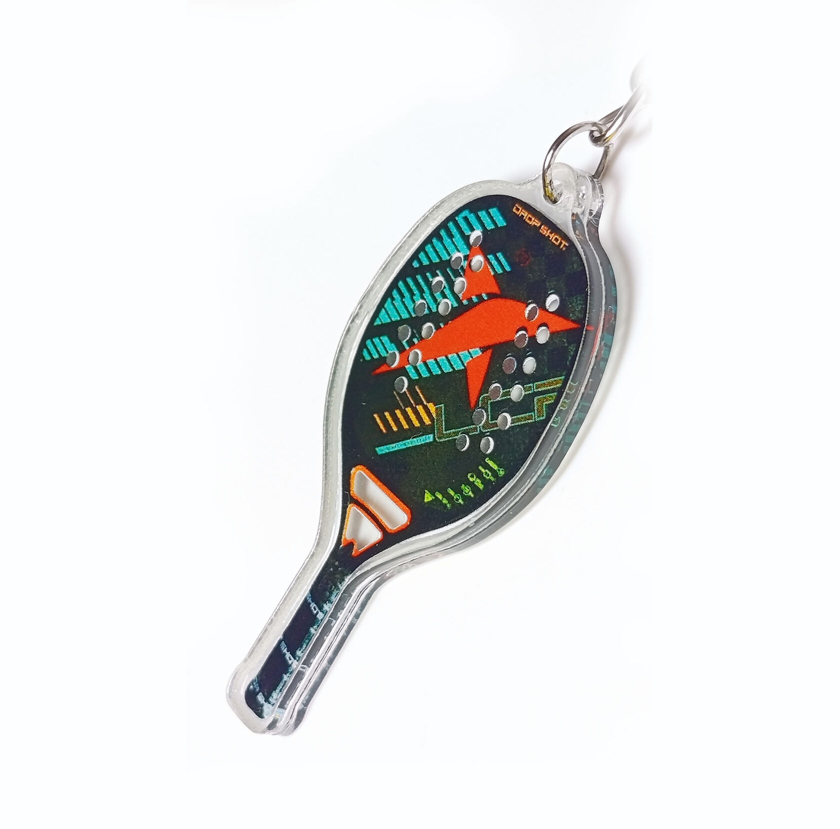 брелок ракетка пляжный теннис, высота 55 мм