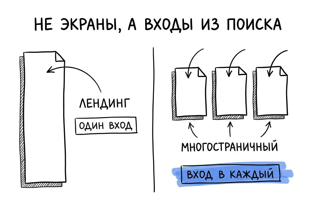 Разделы отличаются не длиной, а тем, что каждый находится в поиске сам