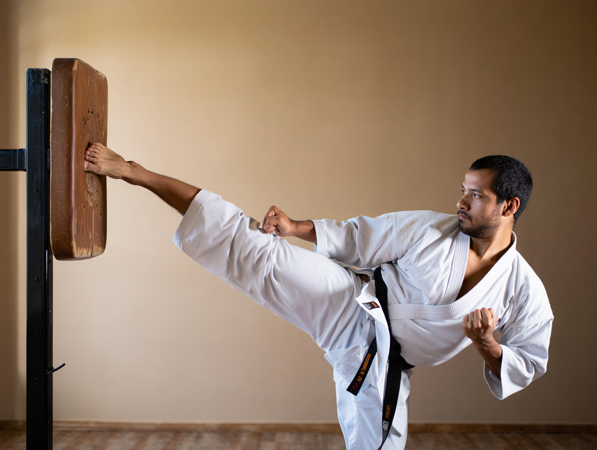 Mae Geri - прямой удар ногой вперед