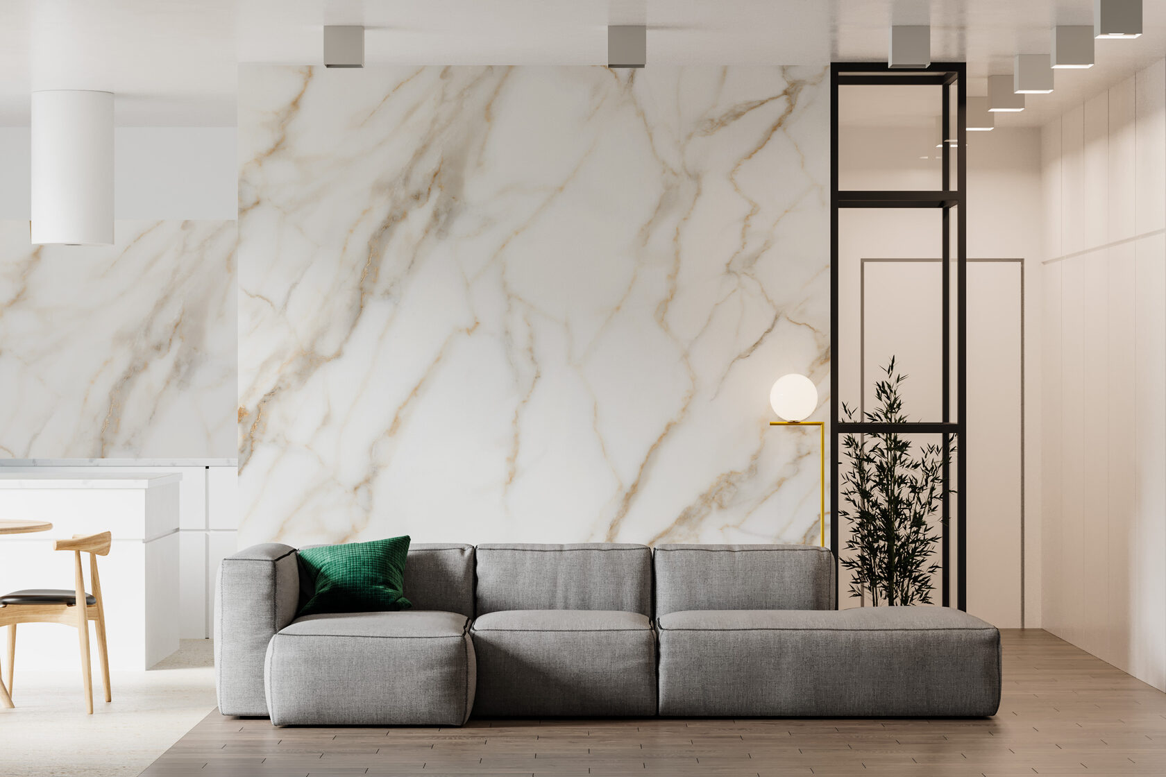 Отделка кухонь гибким камнем. СЕНАТ-ТЕХНОГРУПП-УРАЛ