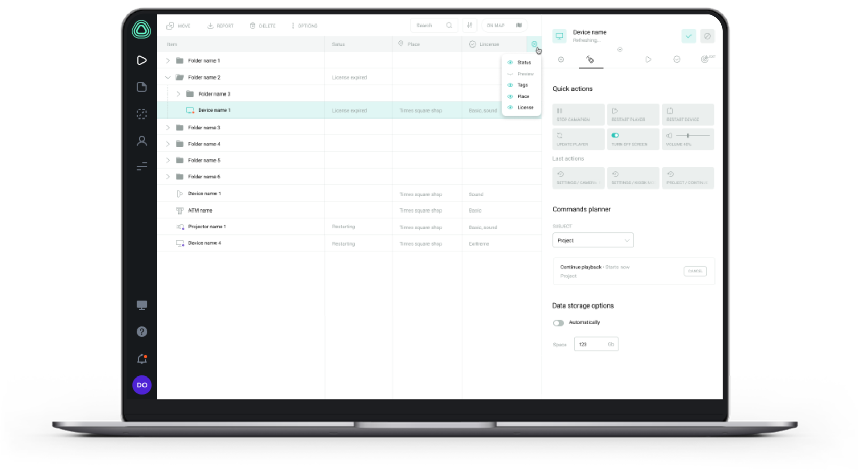 Мониторинг рабочего состояния точек вещания