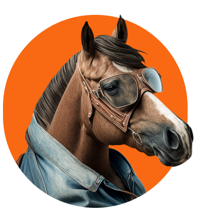 horse logo from creative design agency gigitalica
