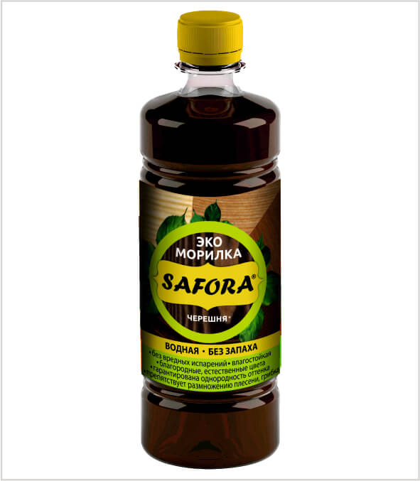 Морилка водная для дерева SAFORA, цвет Черешня