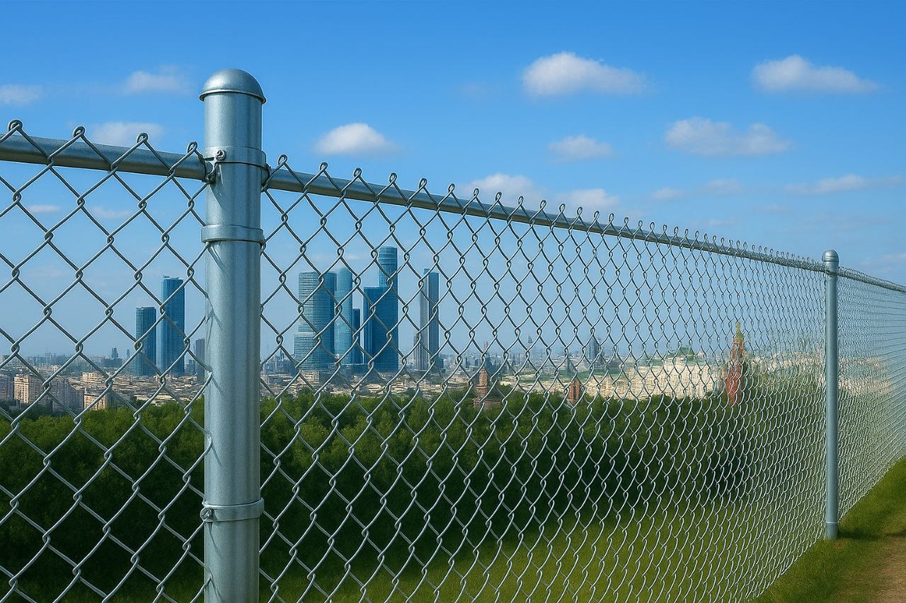 Забор для бизнес-центра в Москве