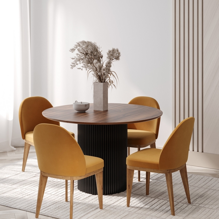 Купить круглый раздвижной кухонный стол на заказ - NAPILILI