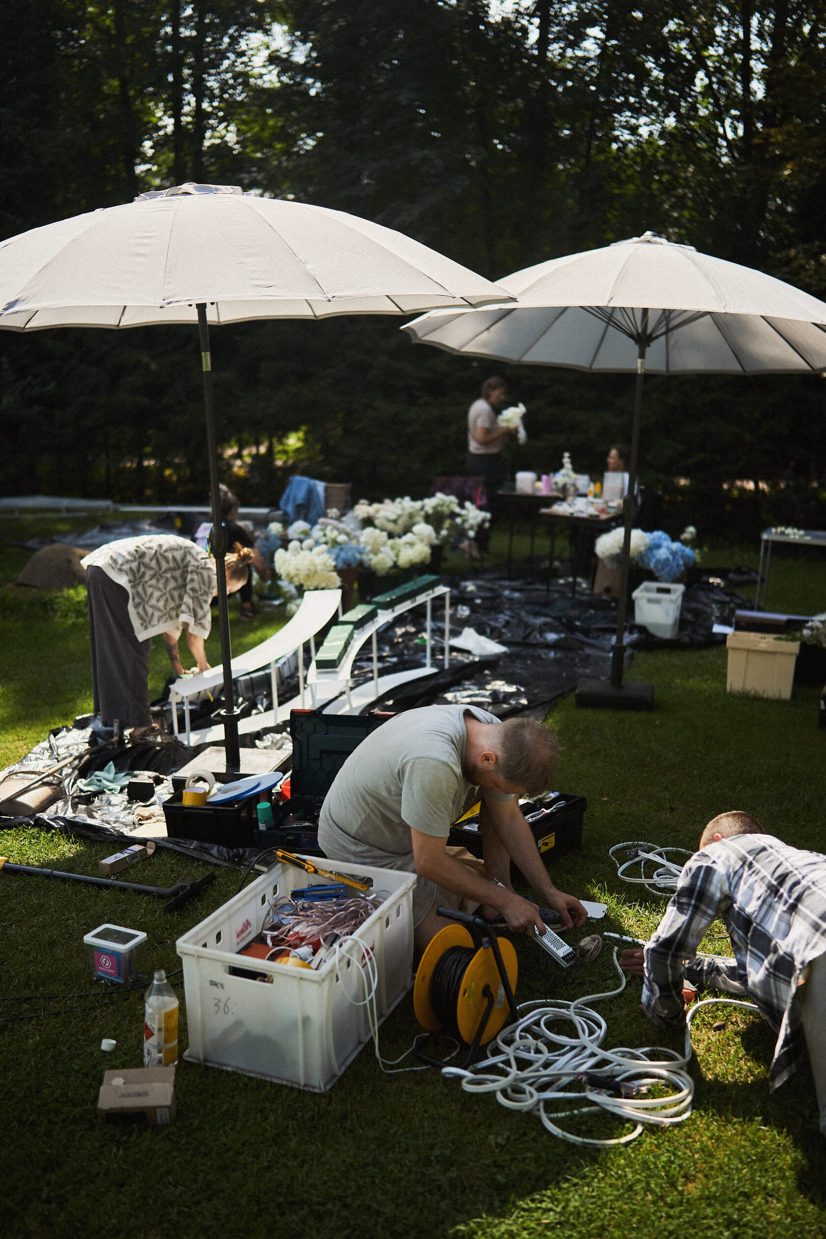 подготовка технического оснащения свадьбы и декора