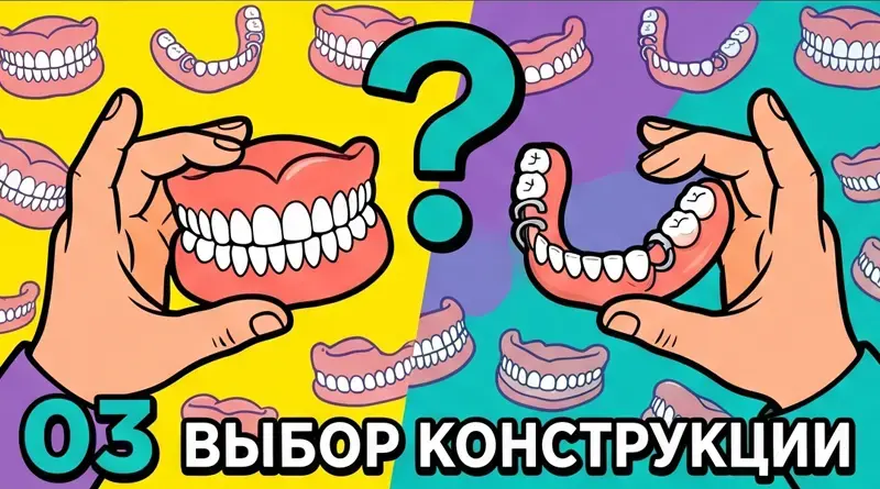 Выбор конструкции съёмного протеза