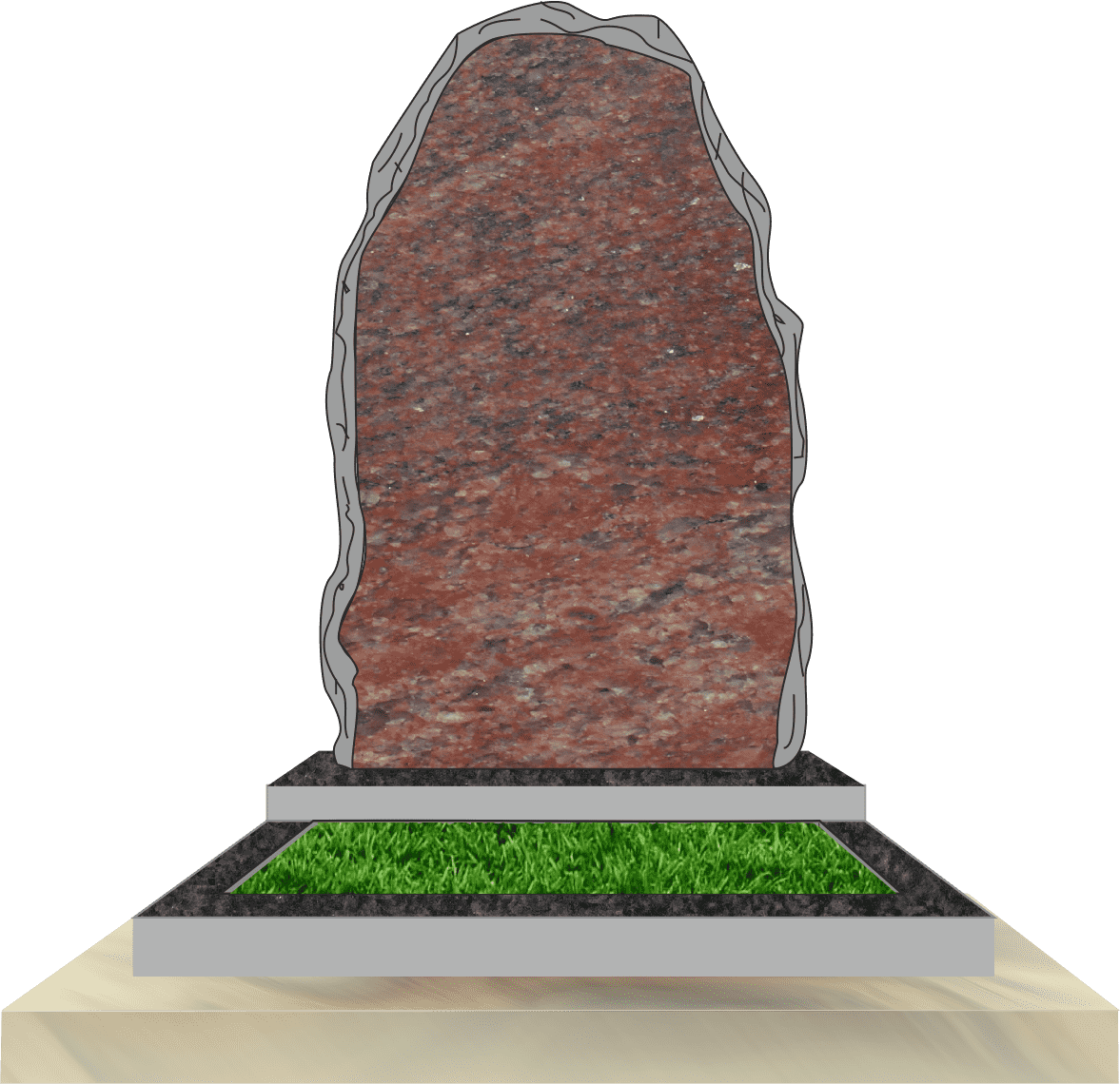 Памятник скала из гранита фото