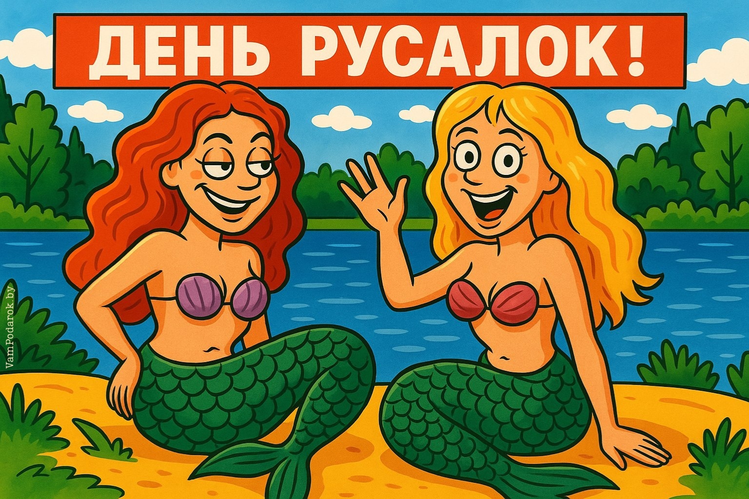 День русалок – открытка