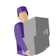 Иллюстрация курьера