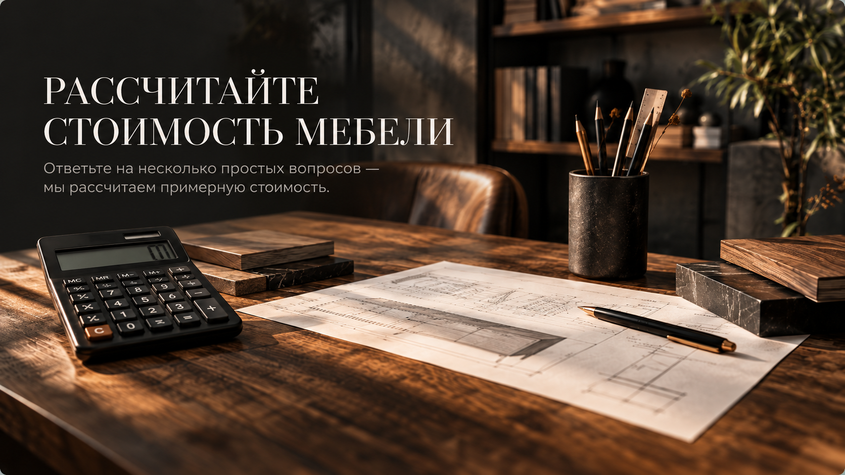 Рассчитать стоимость мебели