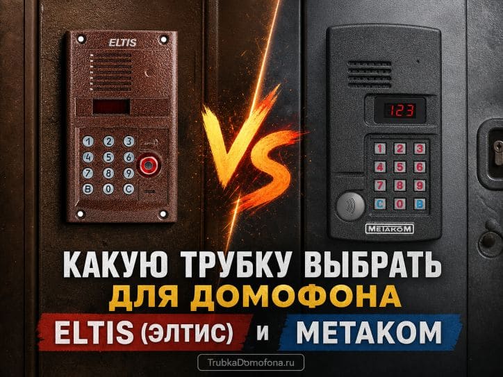 Выбираем трубку для домофона ELTIS Элтис и для домофона МЕТАКОМ.