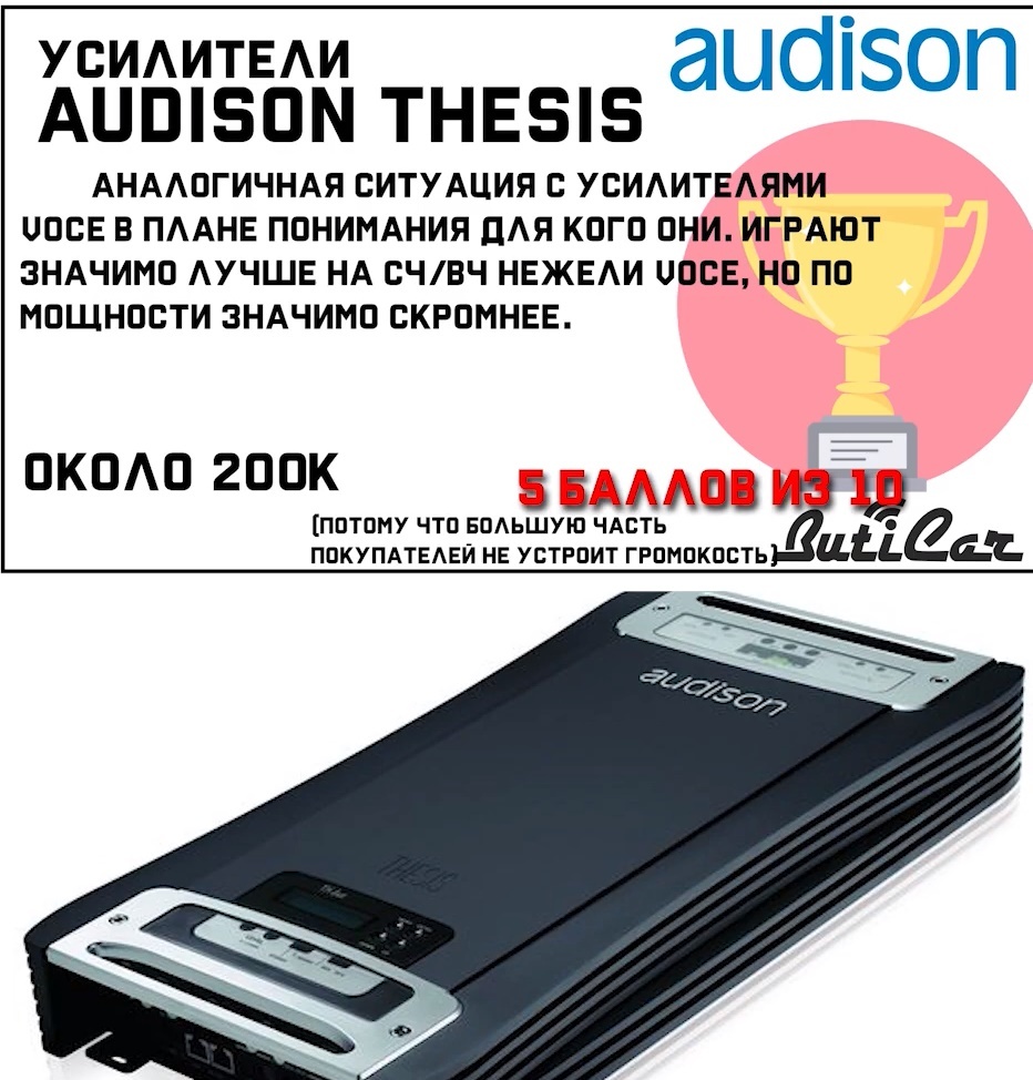 AudiSon thesis отзывы об усилителях