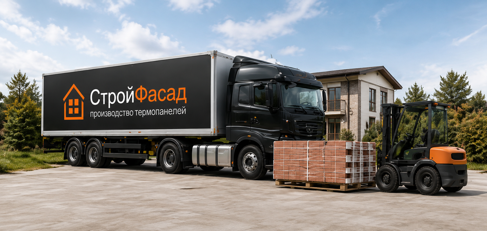 Доставка термопанелей СтройФасад