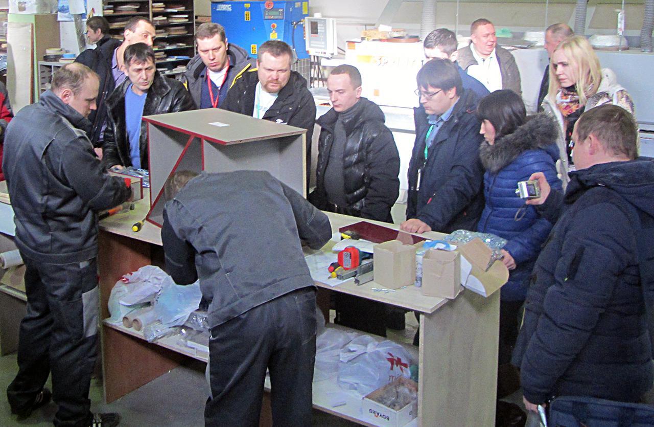 сборка тумбы сделанной в Базис-Мебельщике