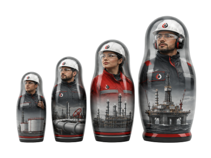 Нефтегазовая сфера - вид спереди
