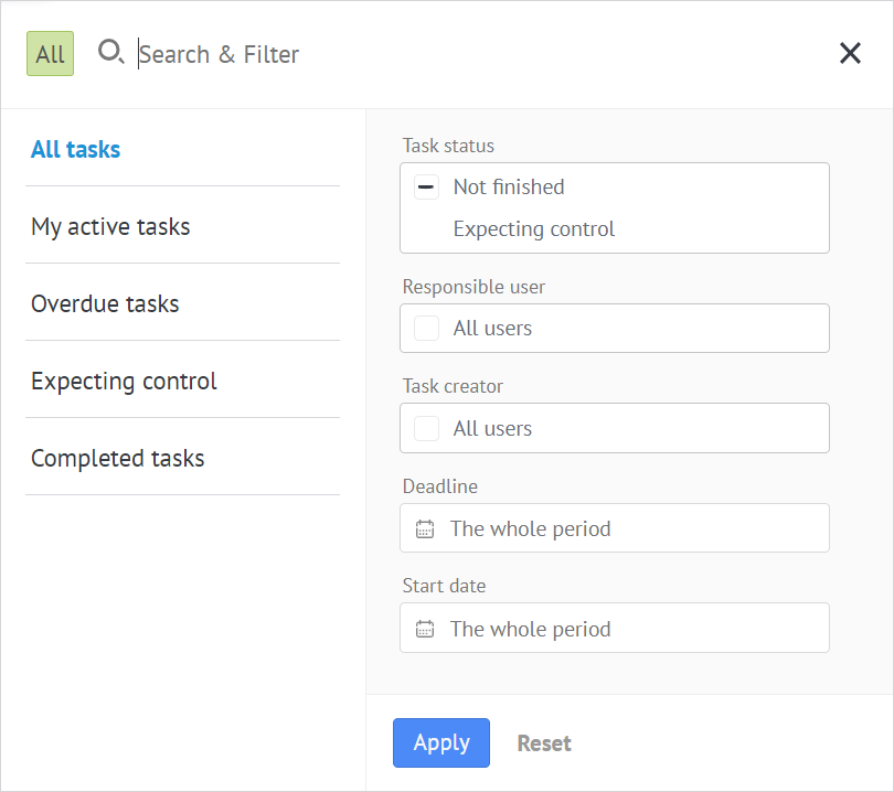 The «TASKER» User Manual